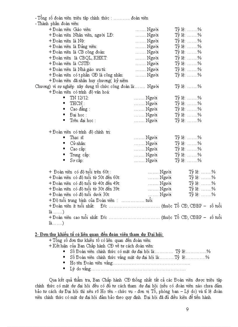 image for page C trình Đại hội Công đoàn có lời dẫn