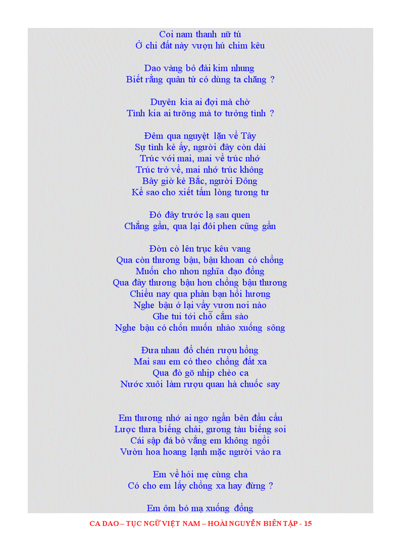 image for page Ca dao Tục ngữ Việt Nam