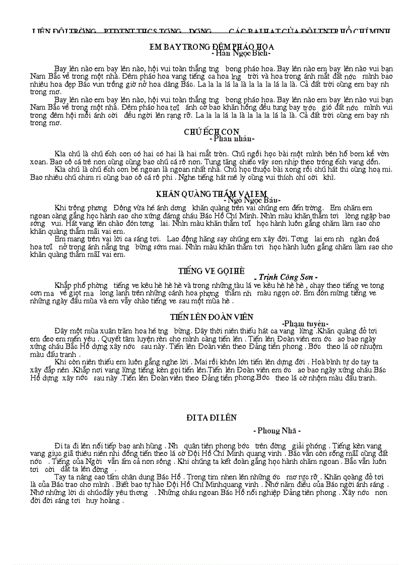 image for page Cac bai hat ve doi