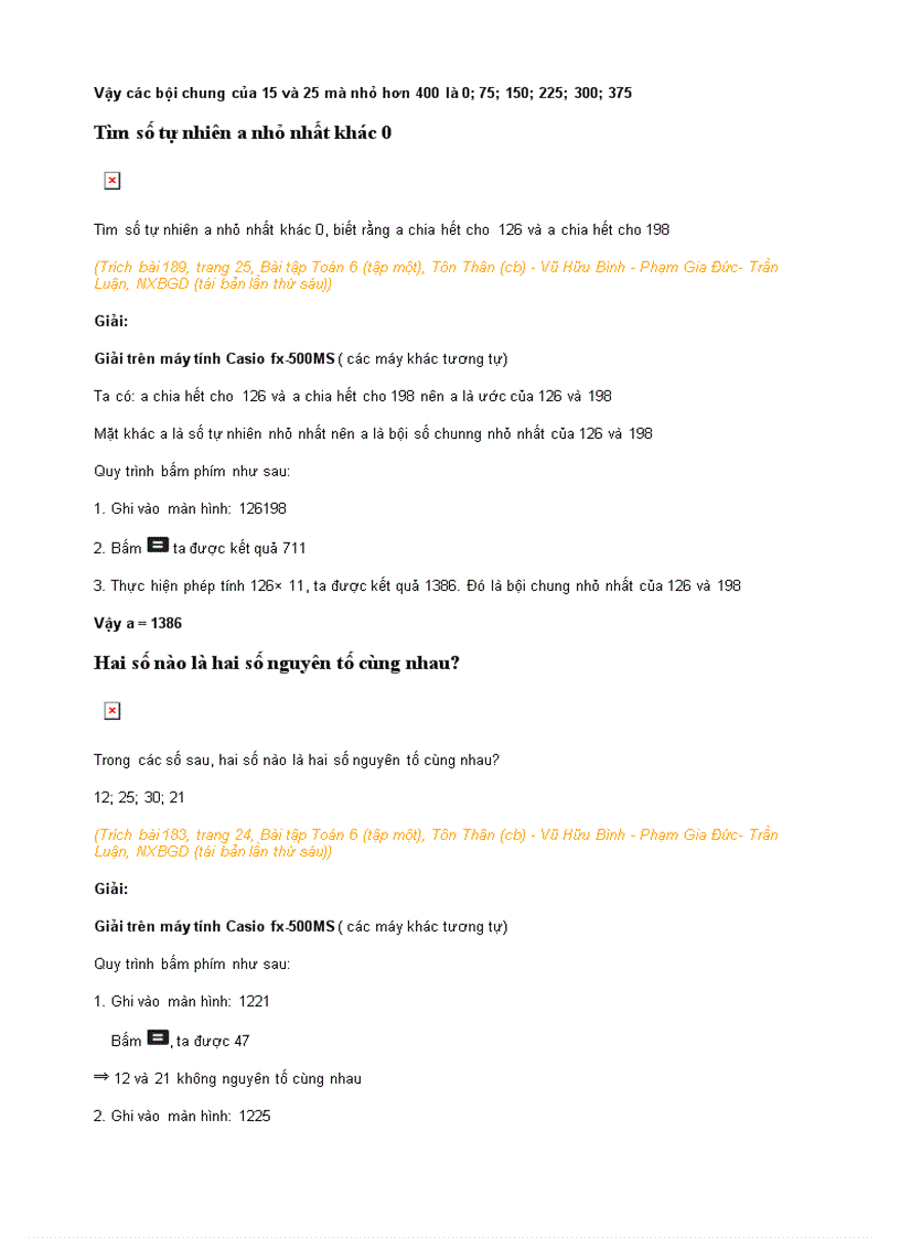 image for page Các bài toán CASIO CẤp II