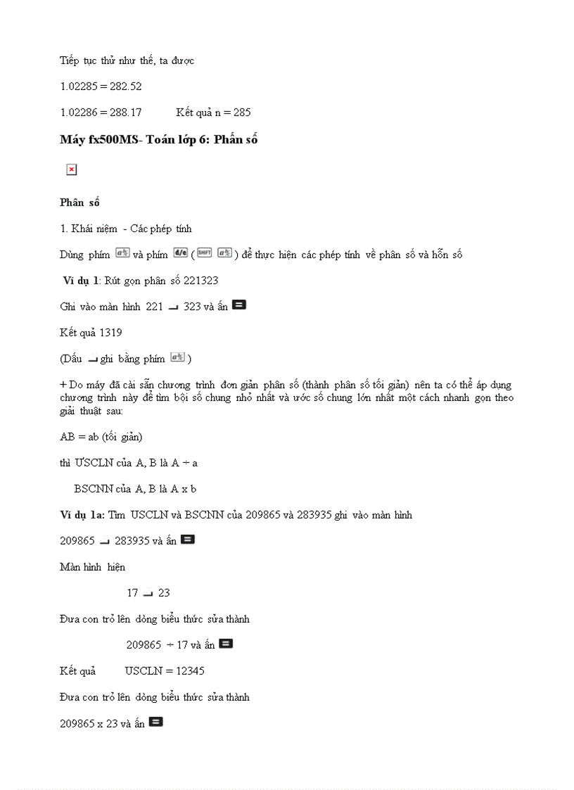 image for page Các bài toán CASIO CẤp II