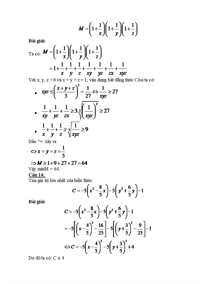 image for page Các bài toán cực trị