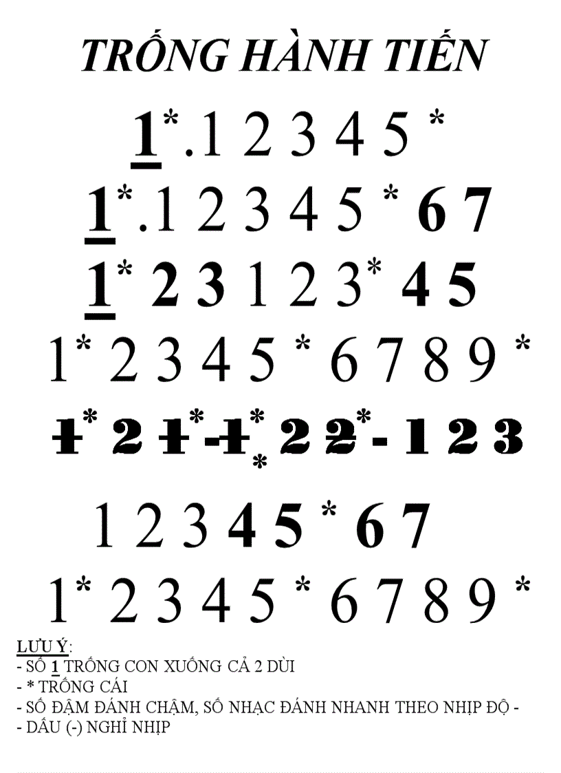 image for page Các bài trống Đội dễ tập