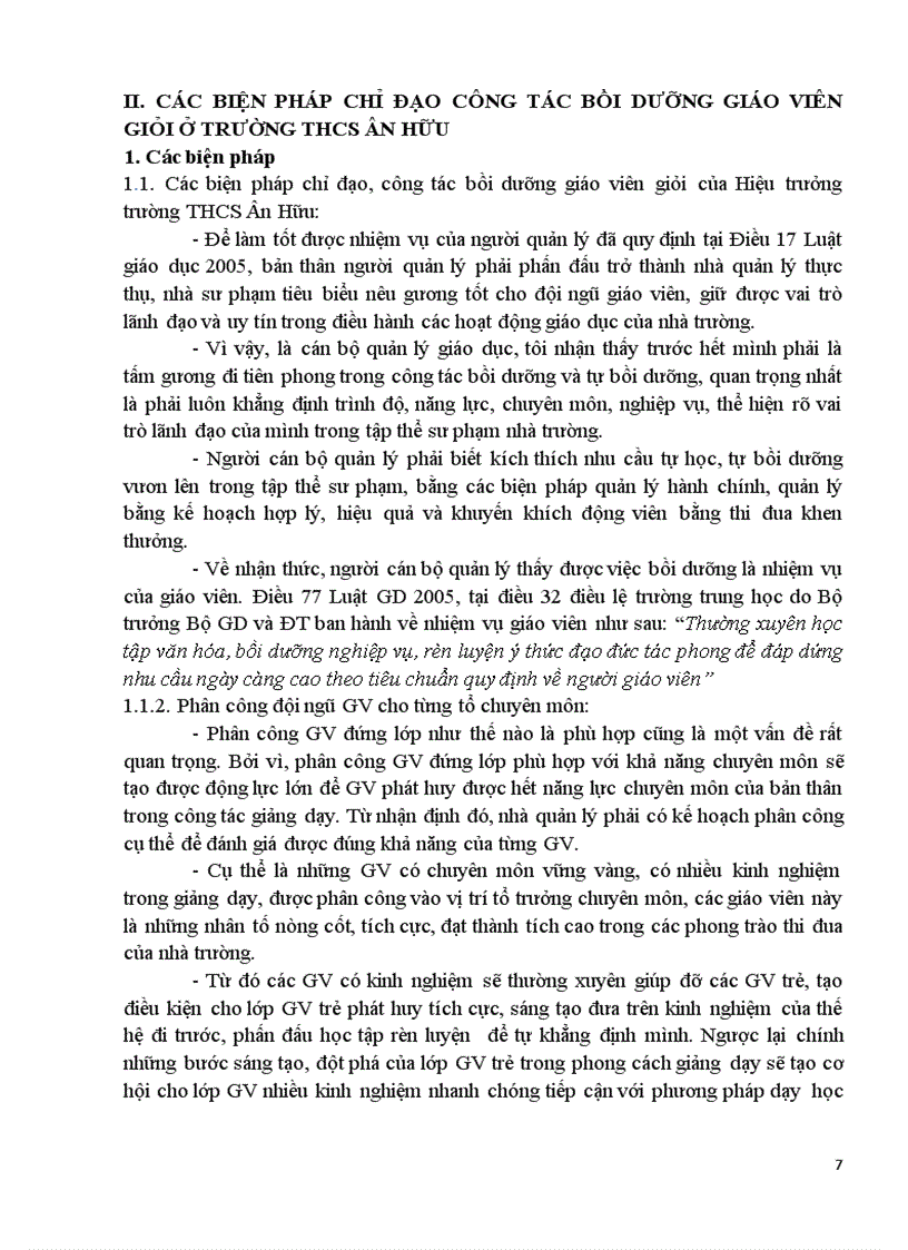 image for page Các biện pháp chỉ đạo công tác bồi dưỡng giáo viên giỏi của Hiệu trưởng trường trung học cơ sở