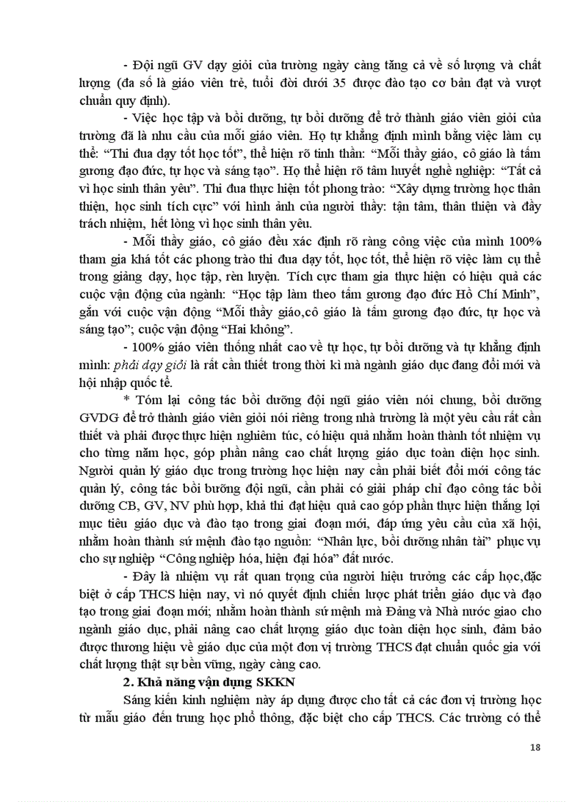 image for page Các biện pháp chỉ đạo công tác bồi dưỡng giáo viên giỏi của Hiệu trưởng trường trung học cơ sở
