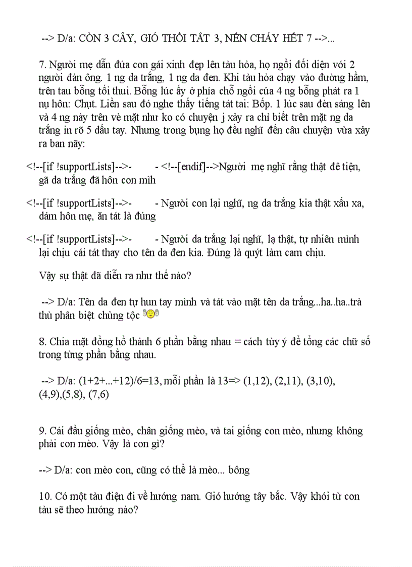 image for page Các câu đố hay