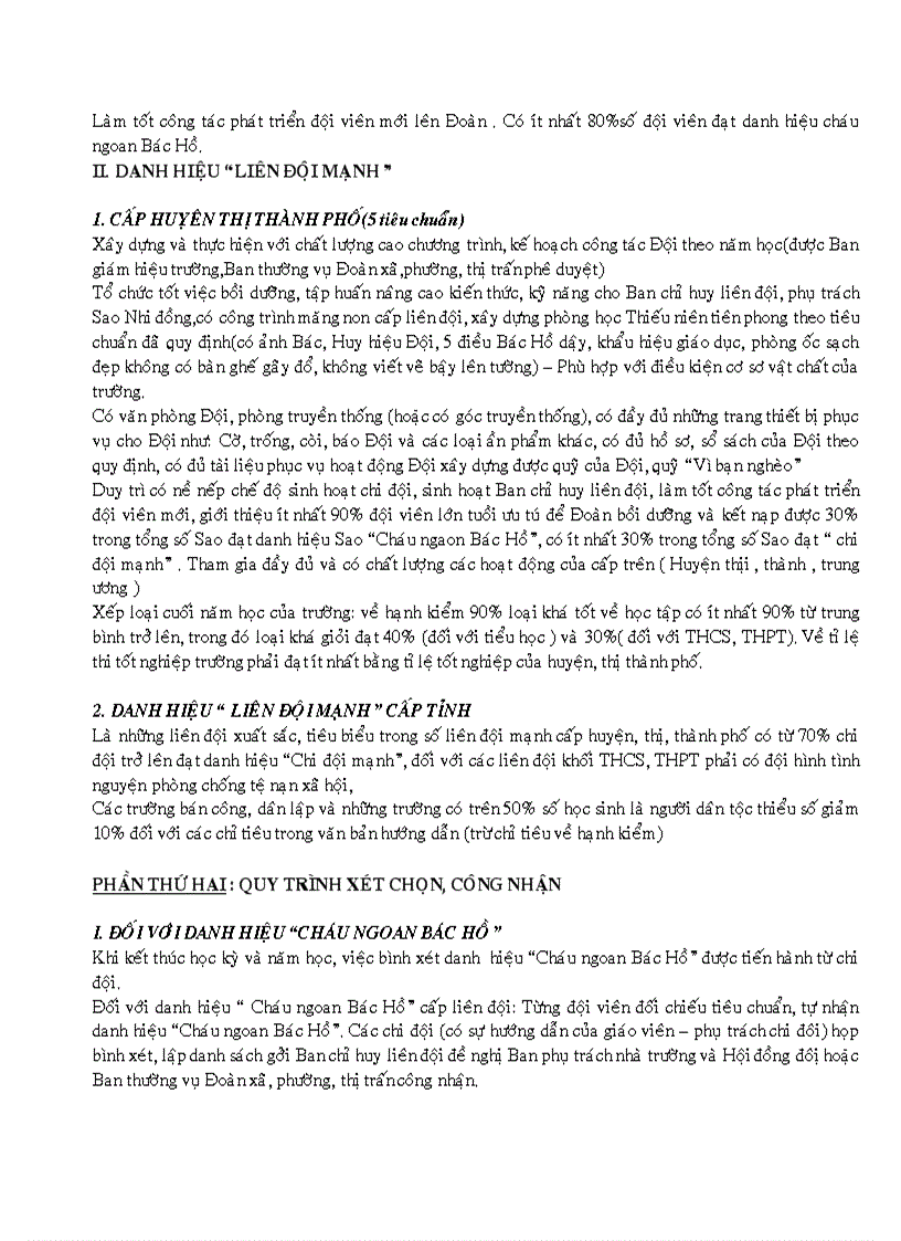 image for page Các danh hiệu thi đua cua liên đội va chi đội