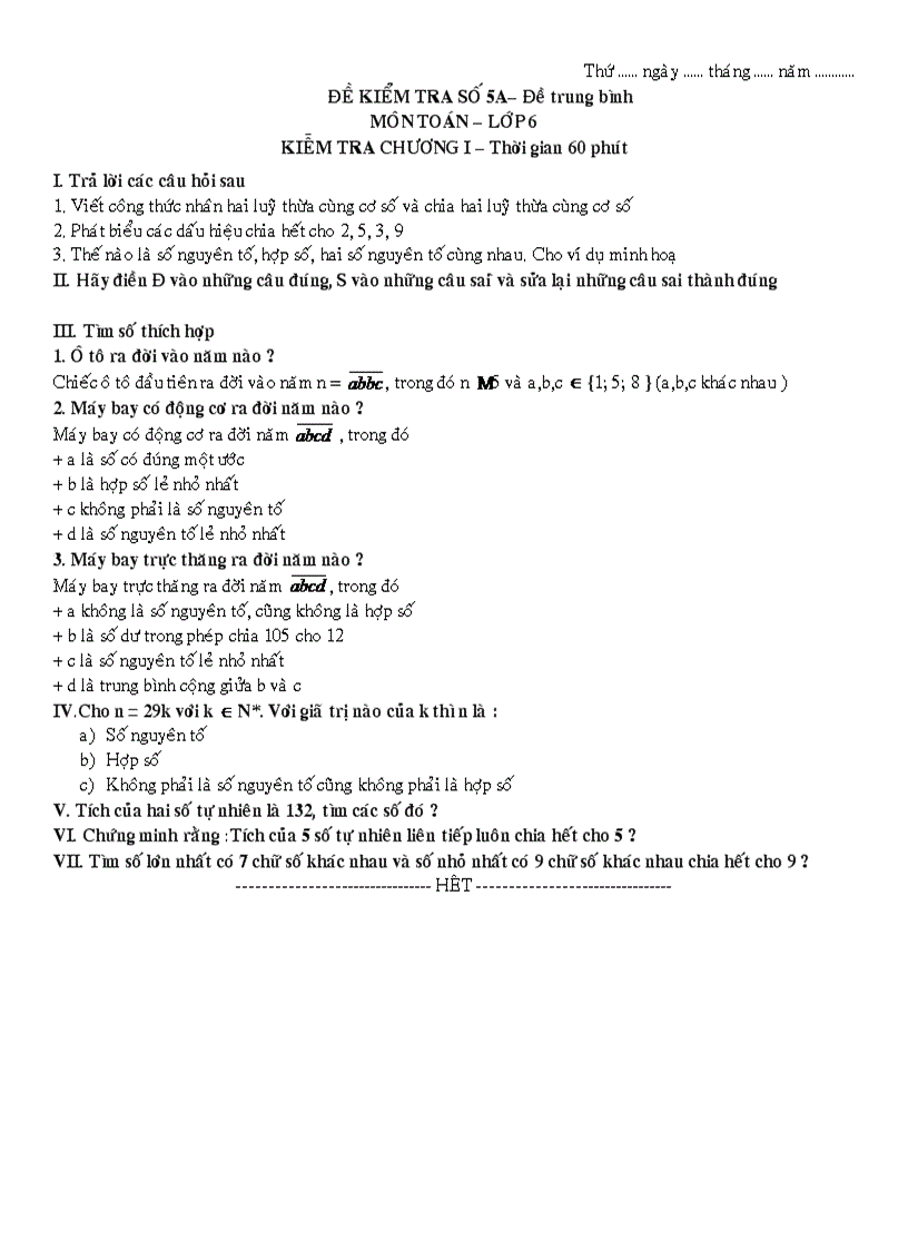 image for page Cac de toan so hoc