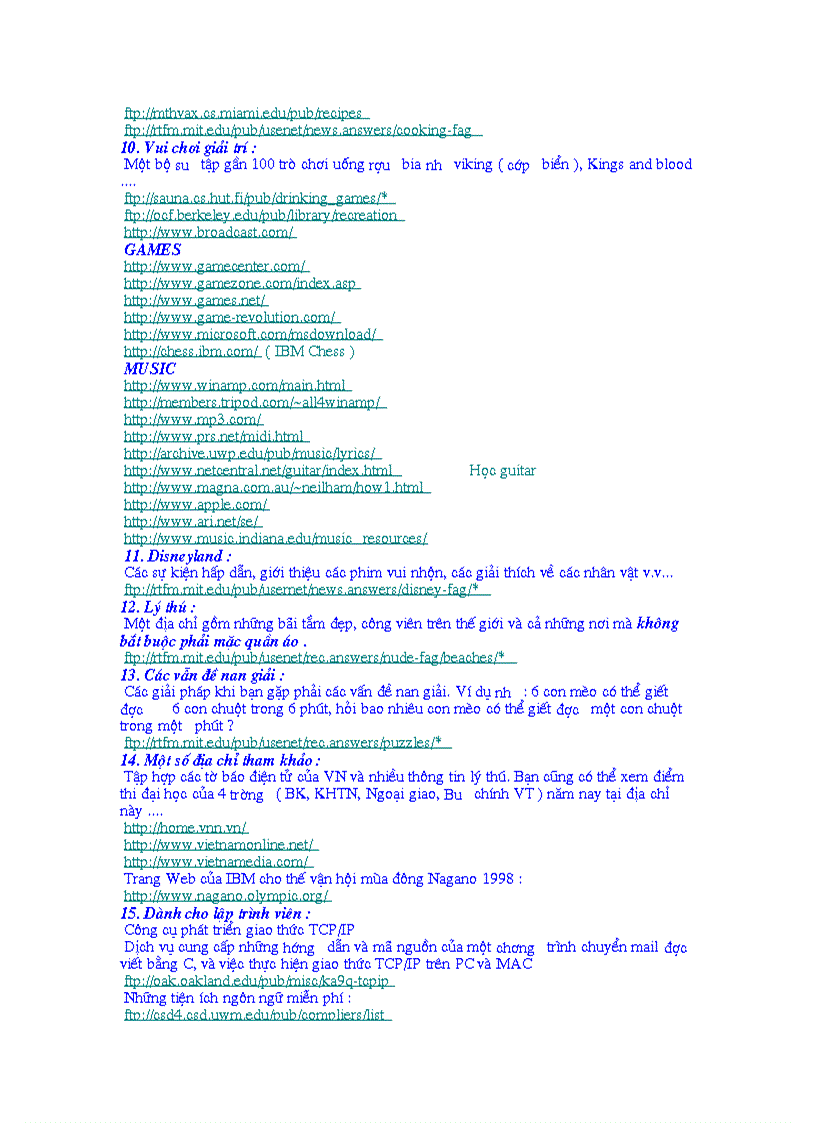 image for page Cac dia chi Internet