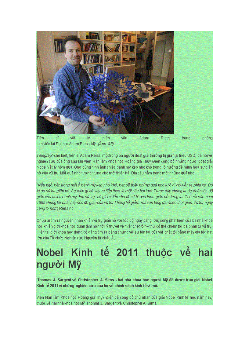 image for page Các giải thưởng nobel năm 2011