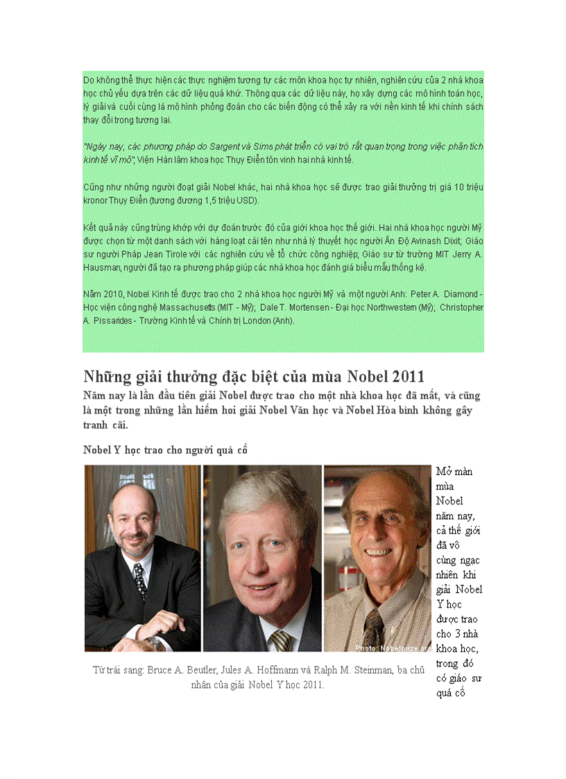 image for page Các giải thưởng nobel năm 2011