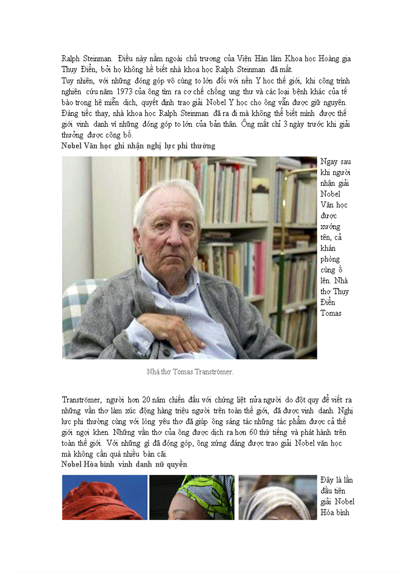 image for page Các giải thưởng nobel năm 2011