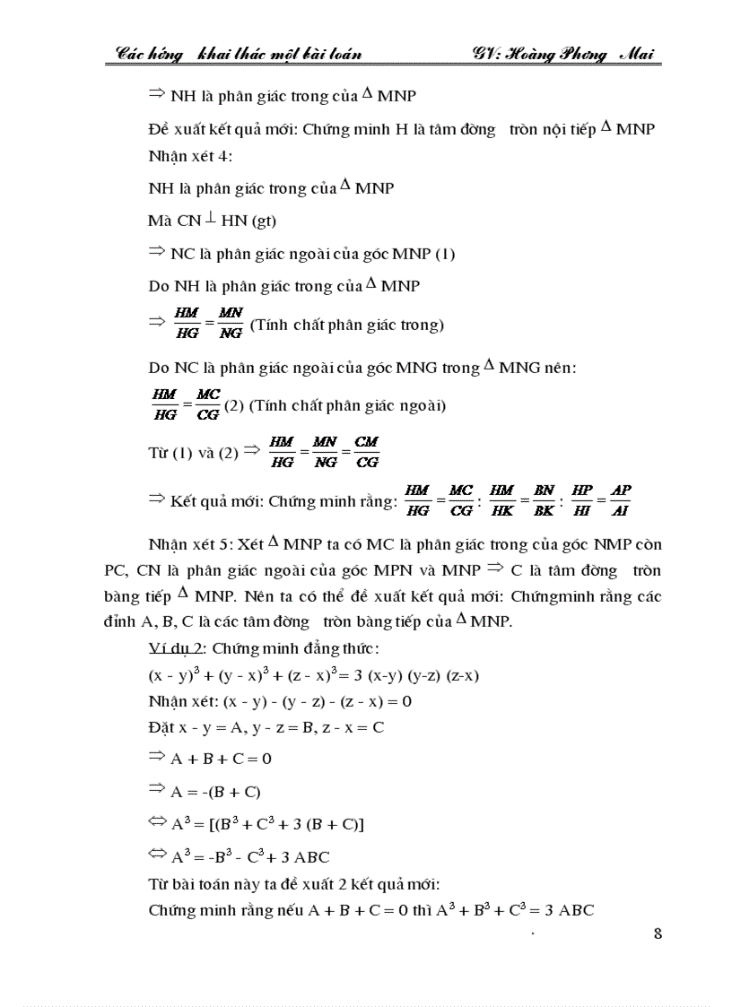 image for page Các hướng khai thác một bài toán