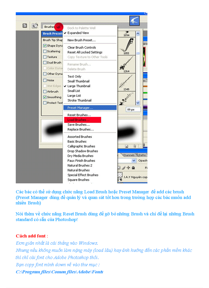 image for page Các lệnh gõ tắt trong photoshop