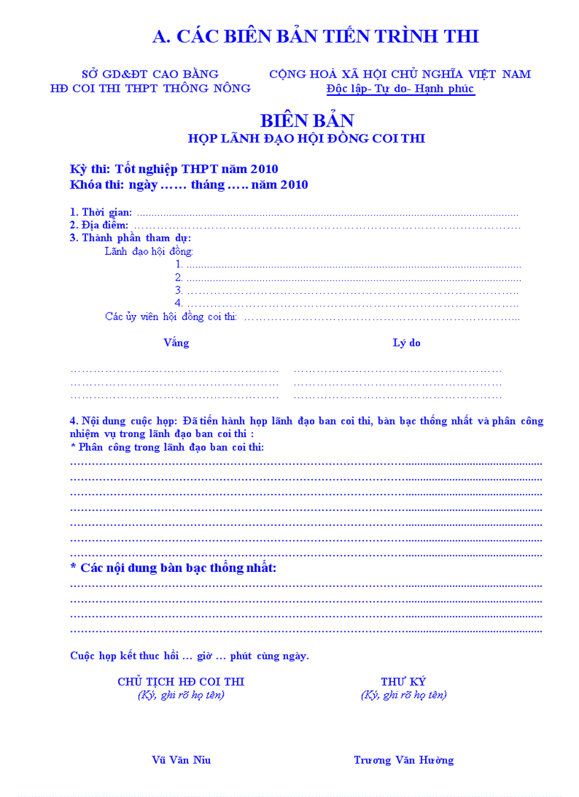 image for page Cac loai bieu mau bien ban ki thi