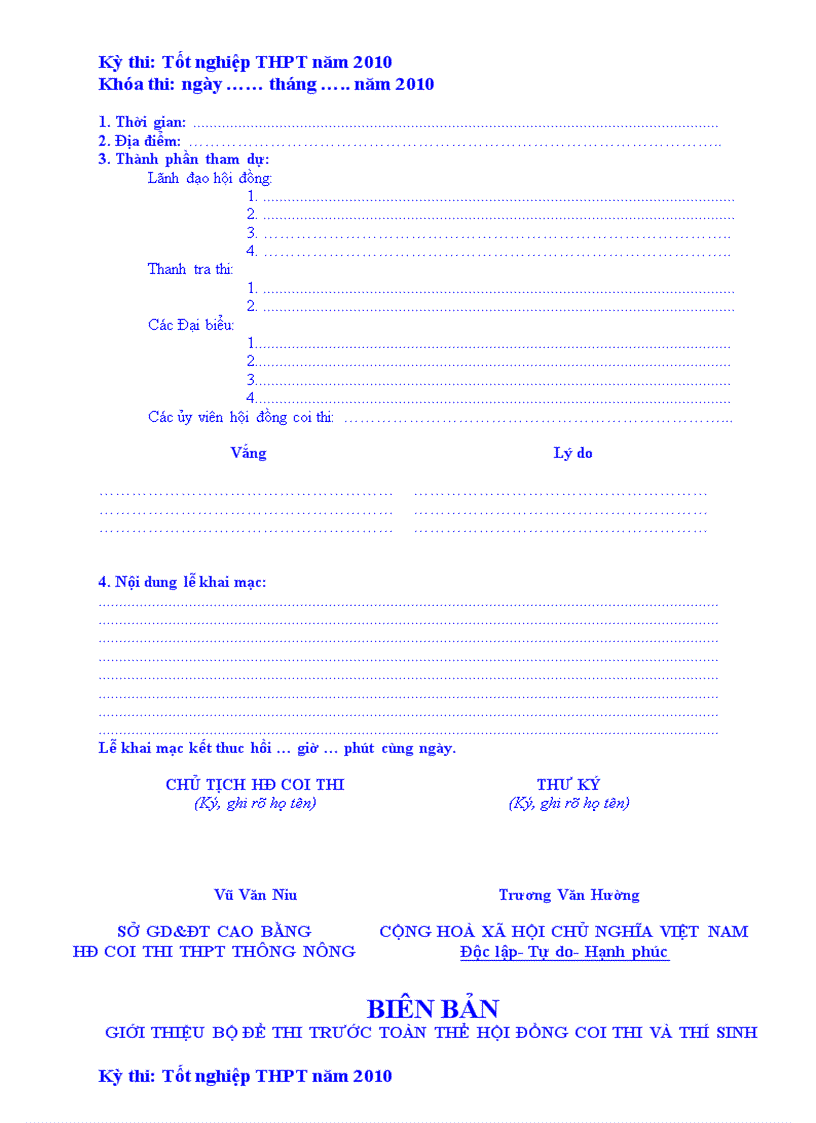 image for page Cac loai bieu mau bien ban ki thi