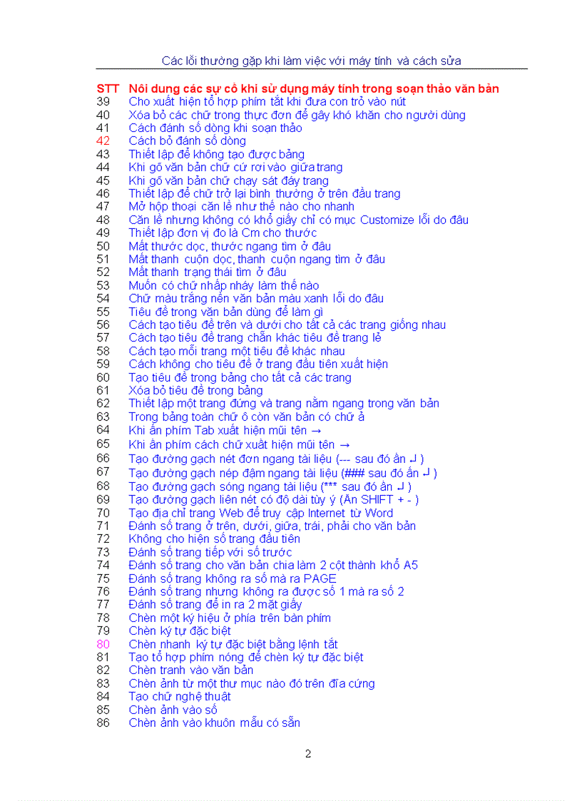 image for page Cac loi may tinh thuong gap va cach khac phuc