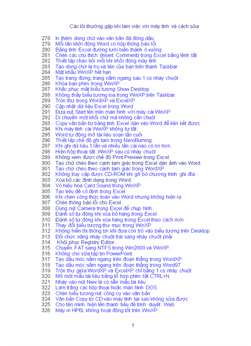 image for page Cac loi may tinh thuong gap va cach khac phuc