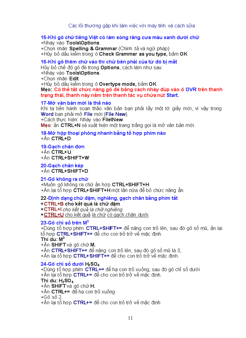 image for page Cac loi may tinh thuong gap va cach khac phuc