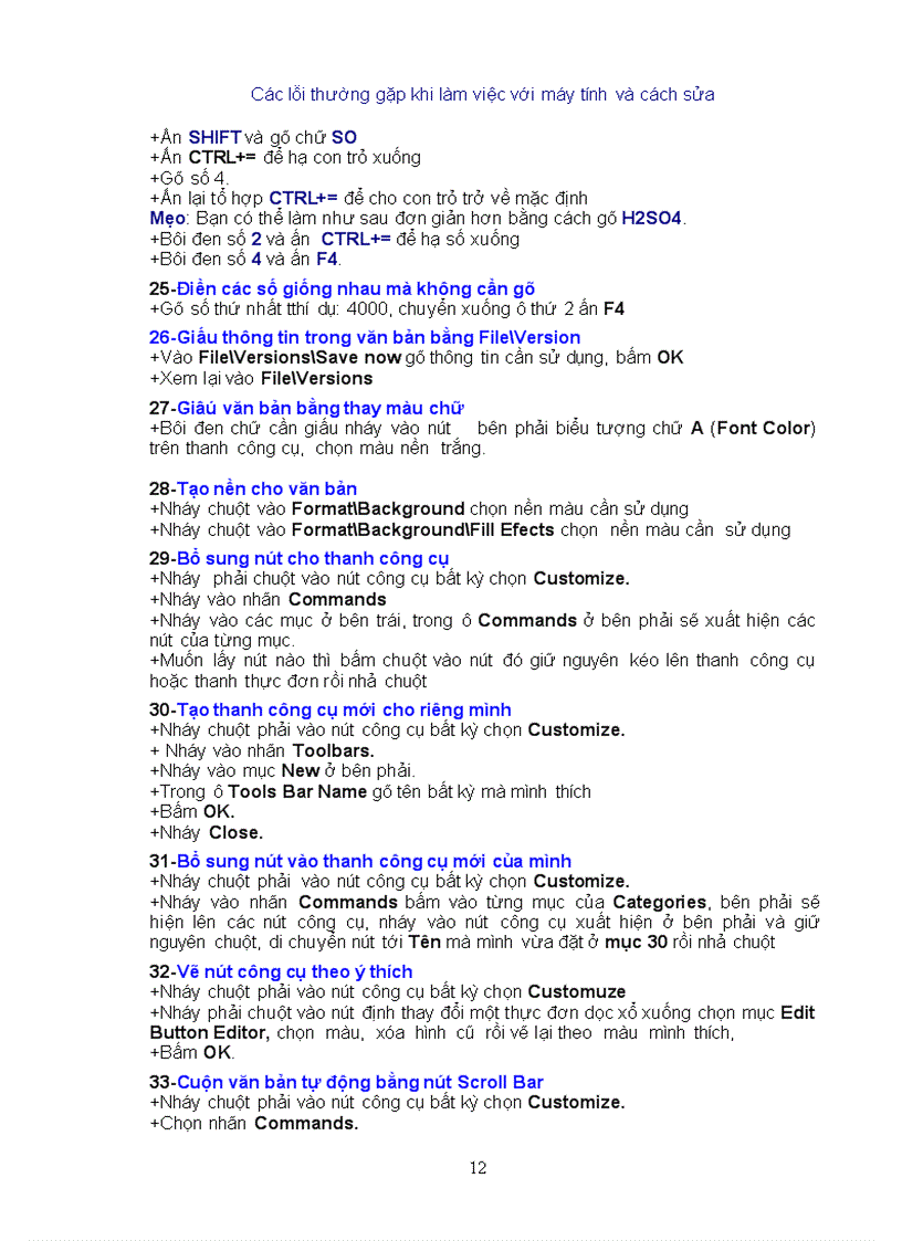 image for page Cac loi may tinh thuong gap va cach khac phuc