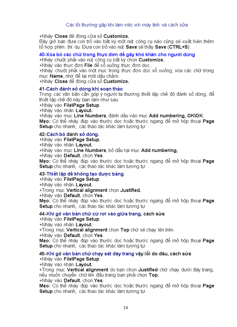 image for page Cac loi may tinh thuong gap va cach khac phuc