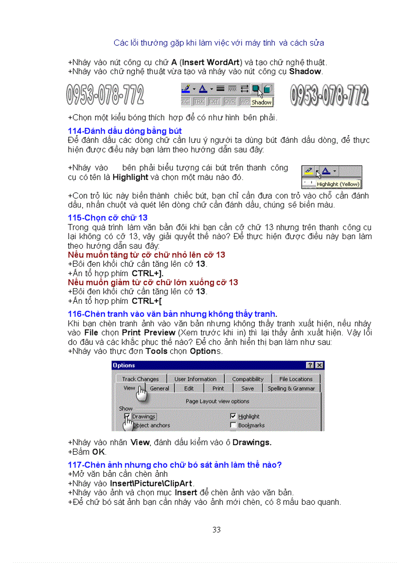 image for page Cac loi may tinh thuong gap va cach khac phuc