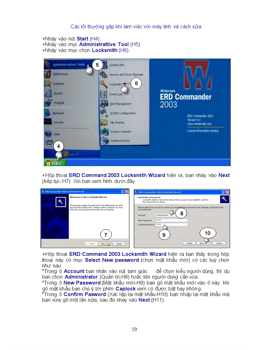 image for page Cac loi may tinh thuong gap va cach khac phuc