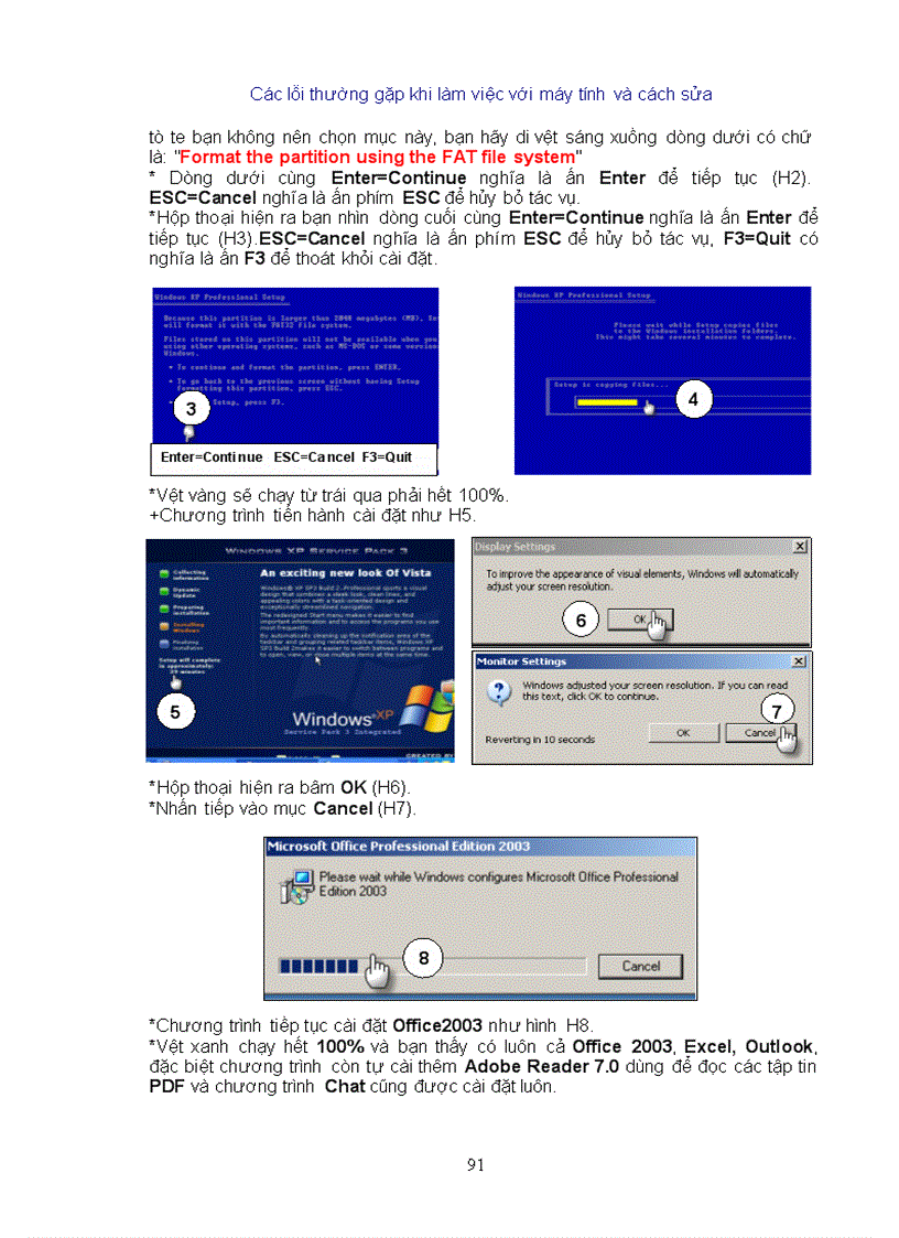 image for page Cac loi may tinh thuong gap va cach khac phuc