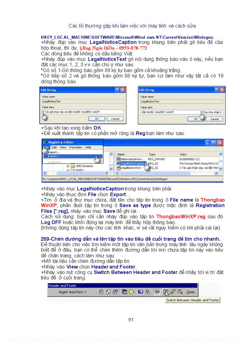 image for page Cac loi may tinh thuong gap va cach khac phuc