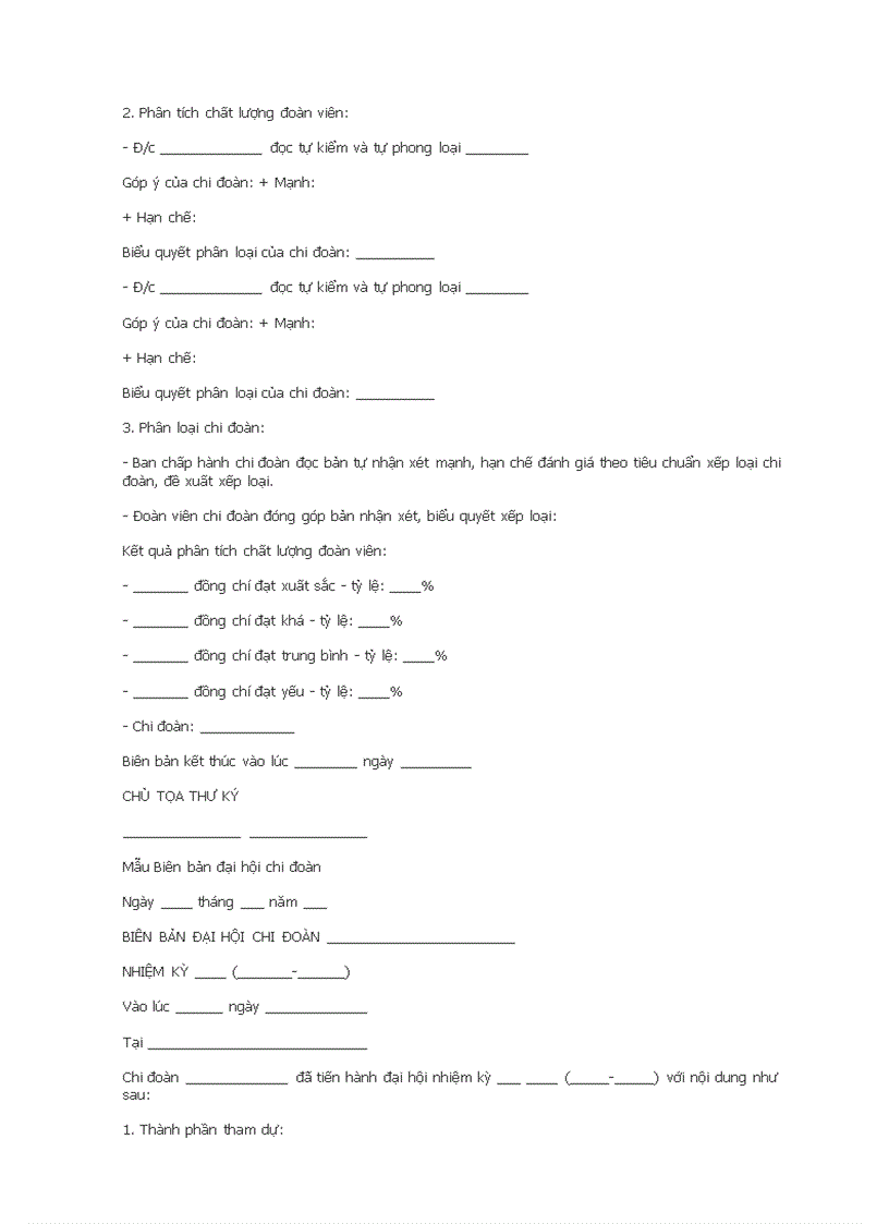 image for page Các Mẫu biên bản Đoàn