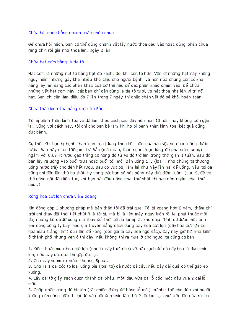 image for page Cac meo chua benh hay