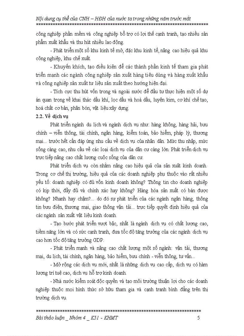 image for page Các nội dung cụ thể của CNH HDH