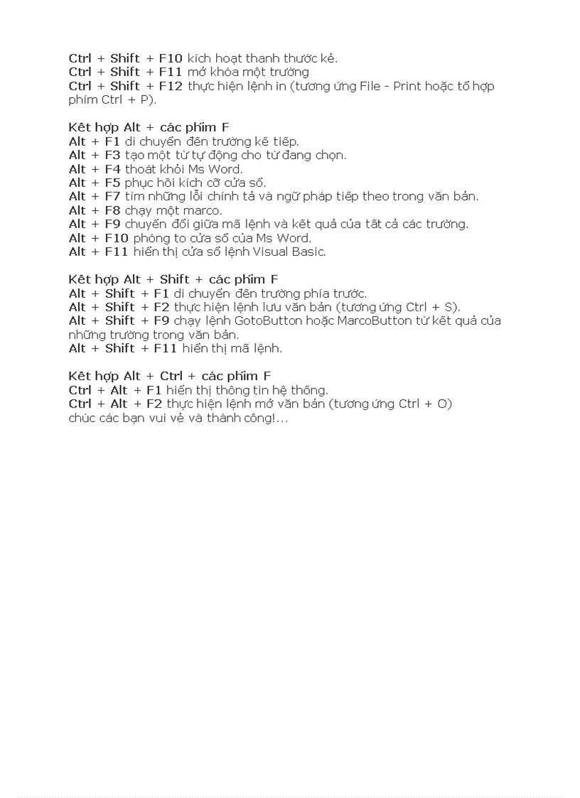 image for page Các phím tắt trong Word đẻ soạn văn bản nhanh