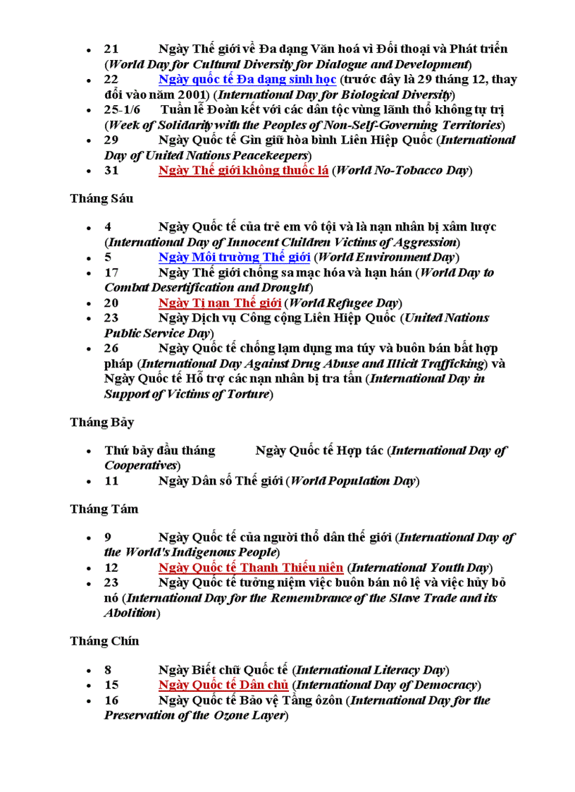 image for page Các sự kiện lịch sử quốc tế