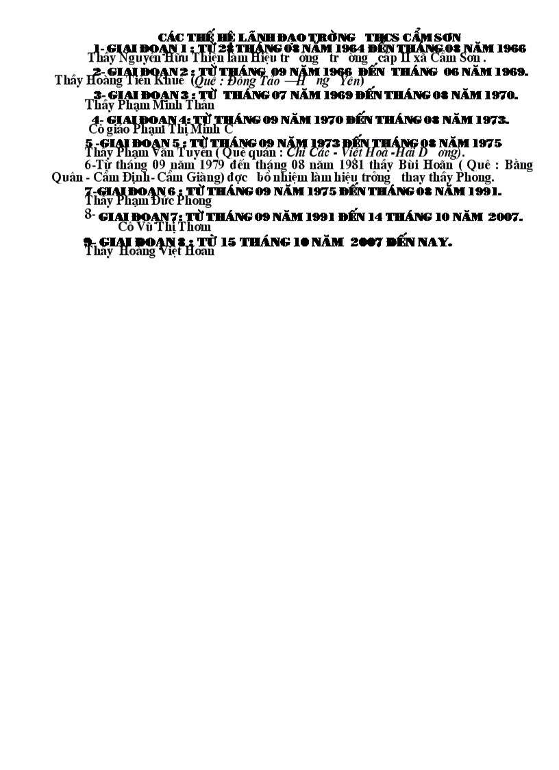 image for page Các thế hệ lãnh đạo