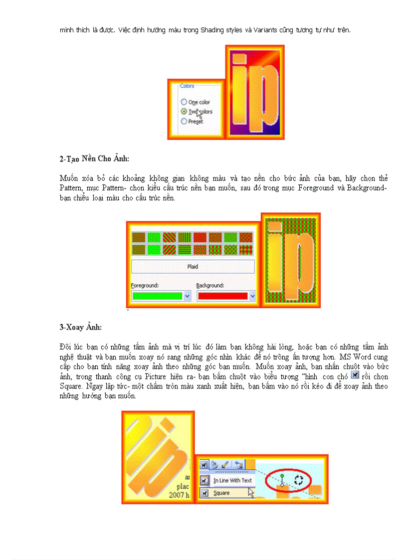 image for page Các thủ thuật với ảnh trong Word