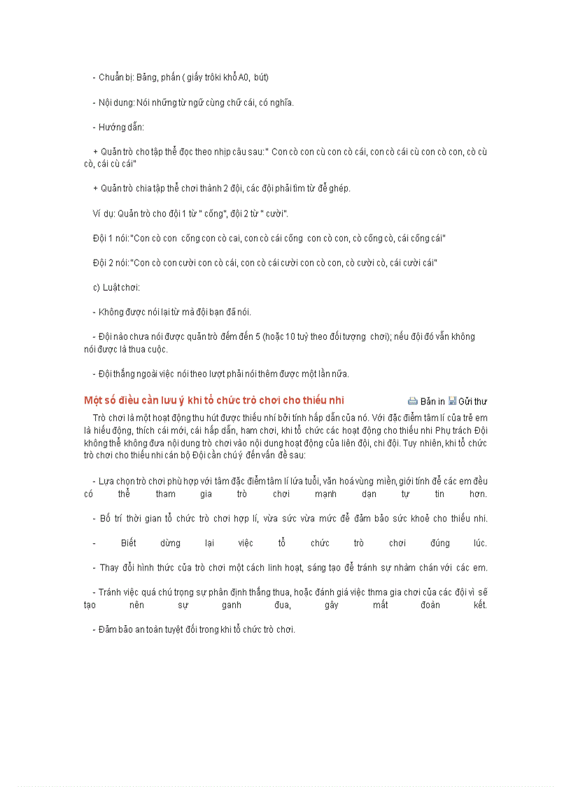 image for page Các trò chơi dành cho TPT Đội và người quản trò