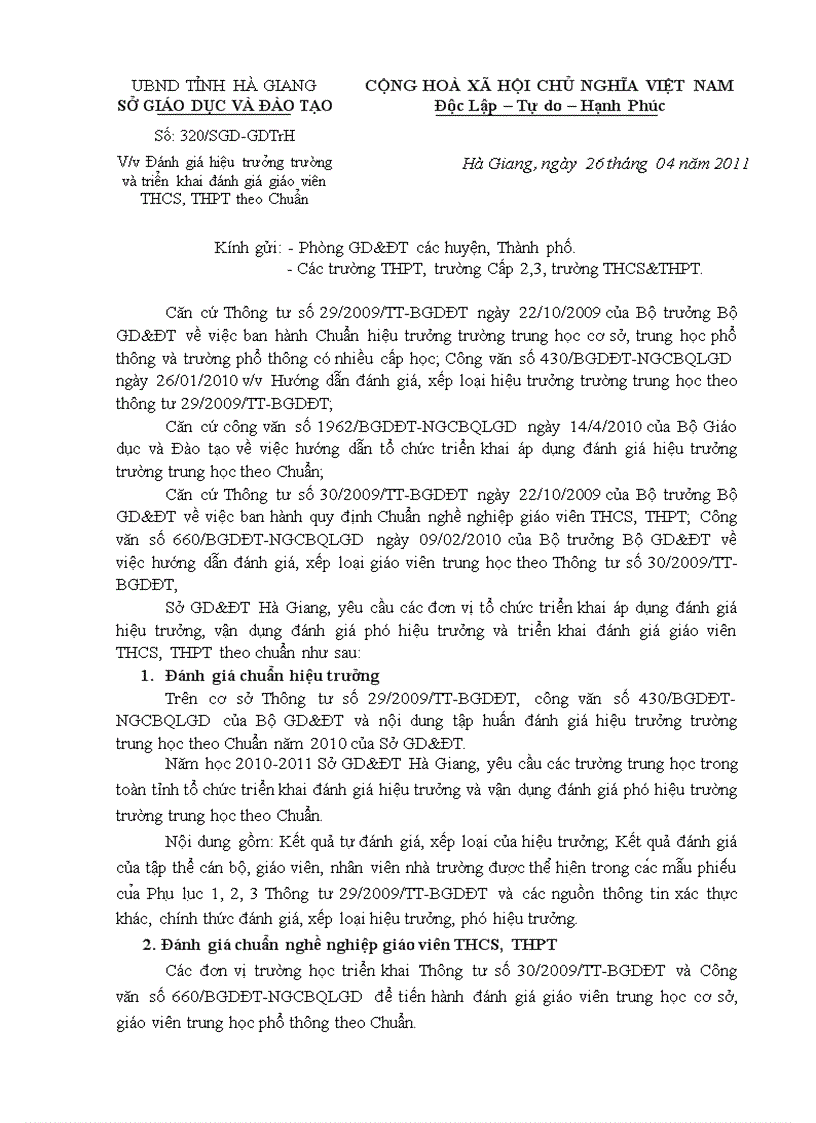 image for page Cac yeu cau danh gia hieu truong theo chuan 2011