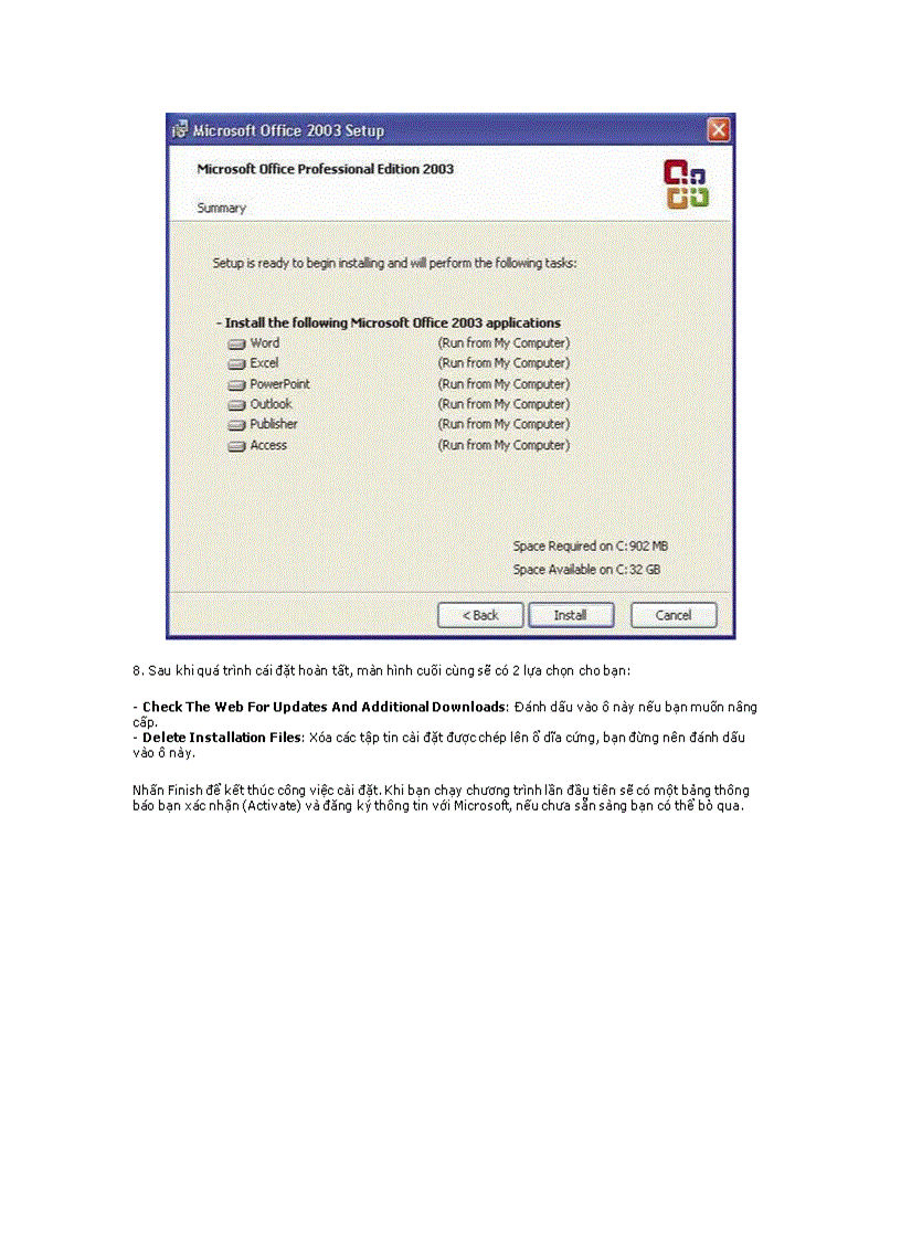 image for page Cách cài office 2003