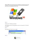 Cách cài WIN XP từ USB