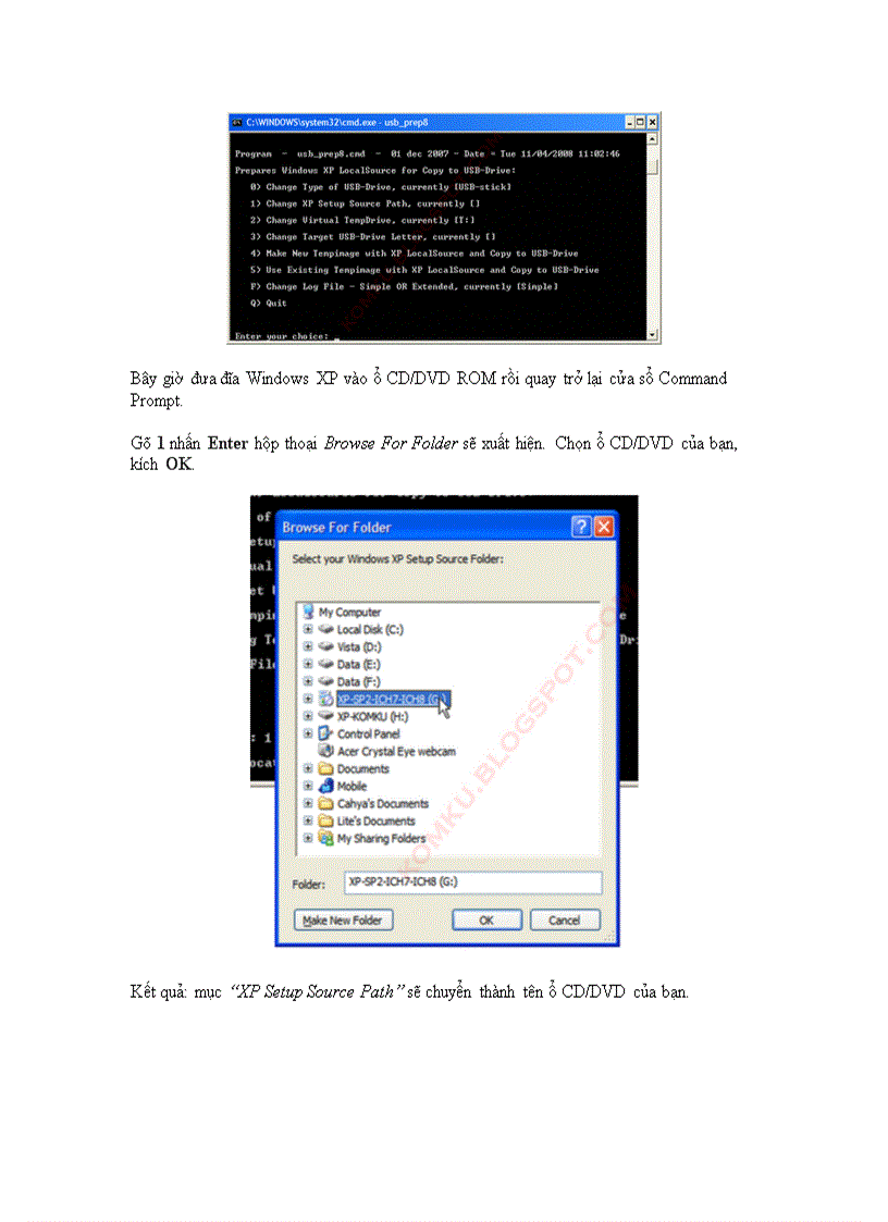 image for page Cách cài WIN XP từ USB