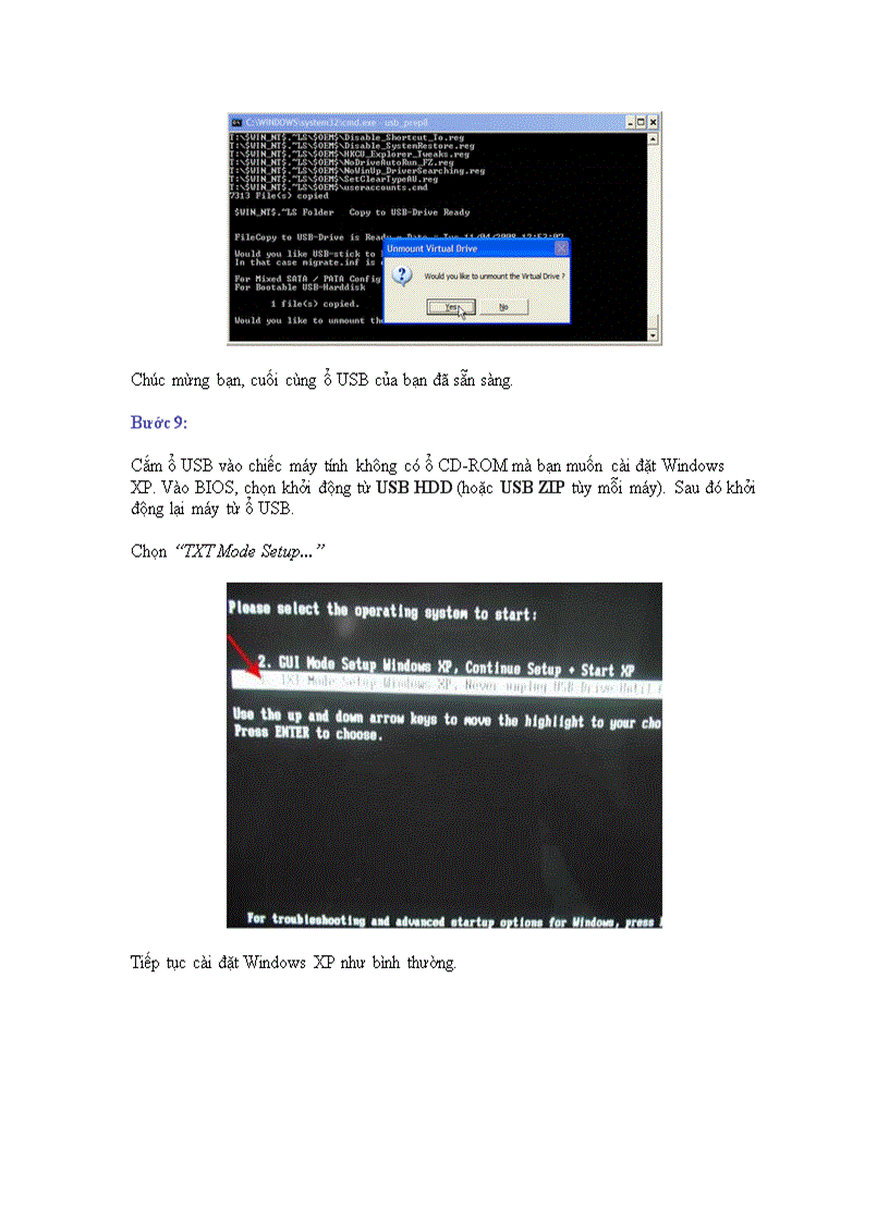 image for page Cách cài WIN XP từ USB