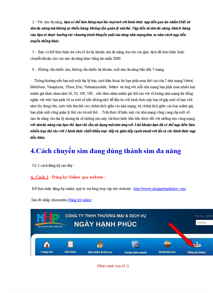 image for page Cách chuyển đổi sim đang dùng thành sim đa năng