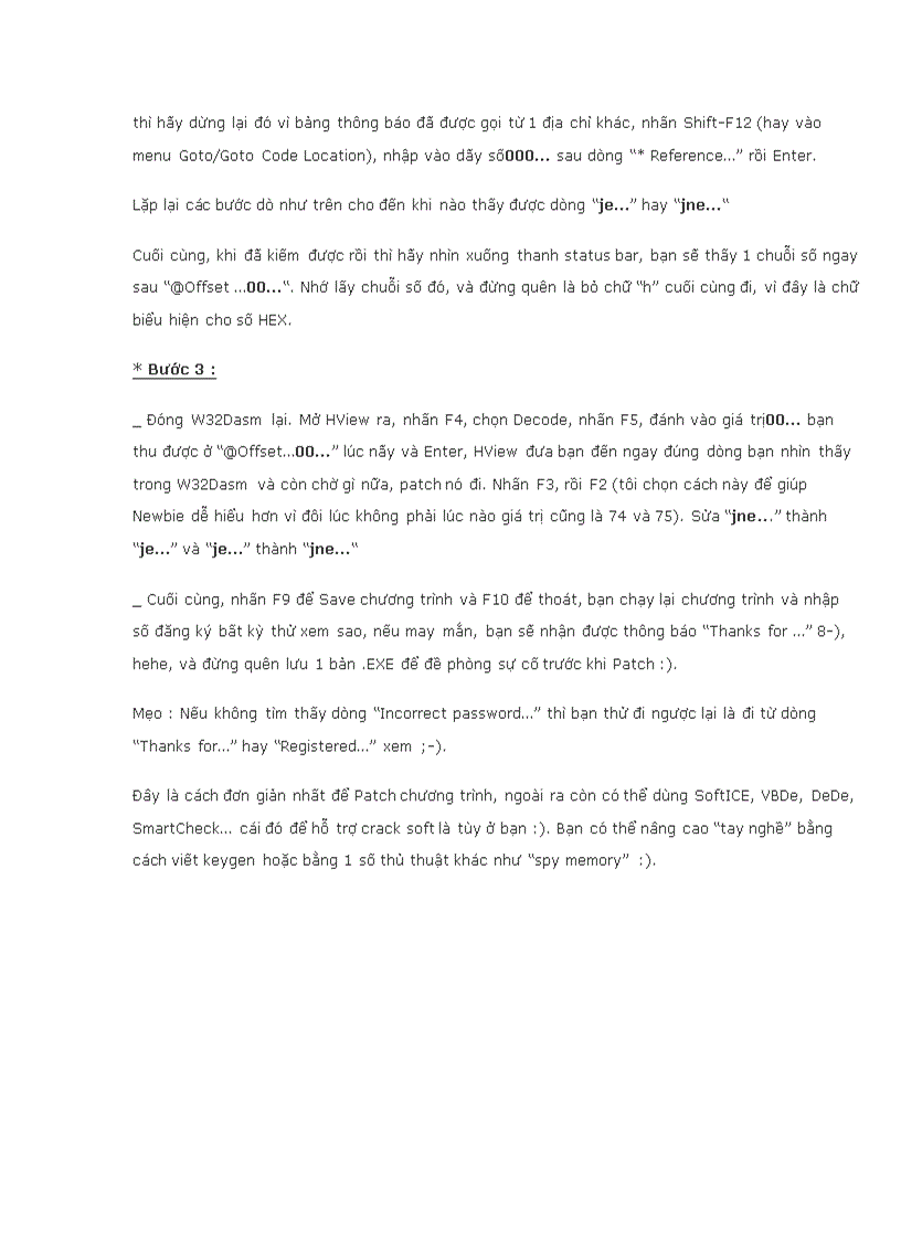 image for page Cach crack chuong trinh