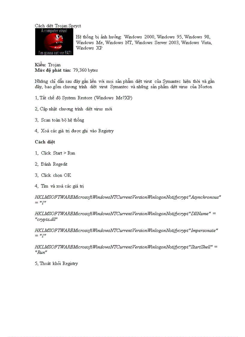 image for page Cach diet virut trojan