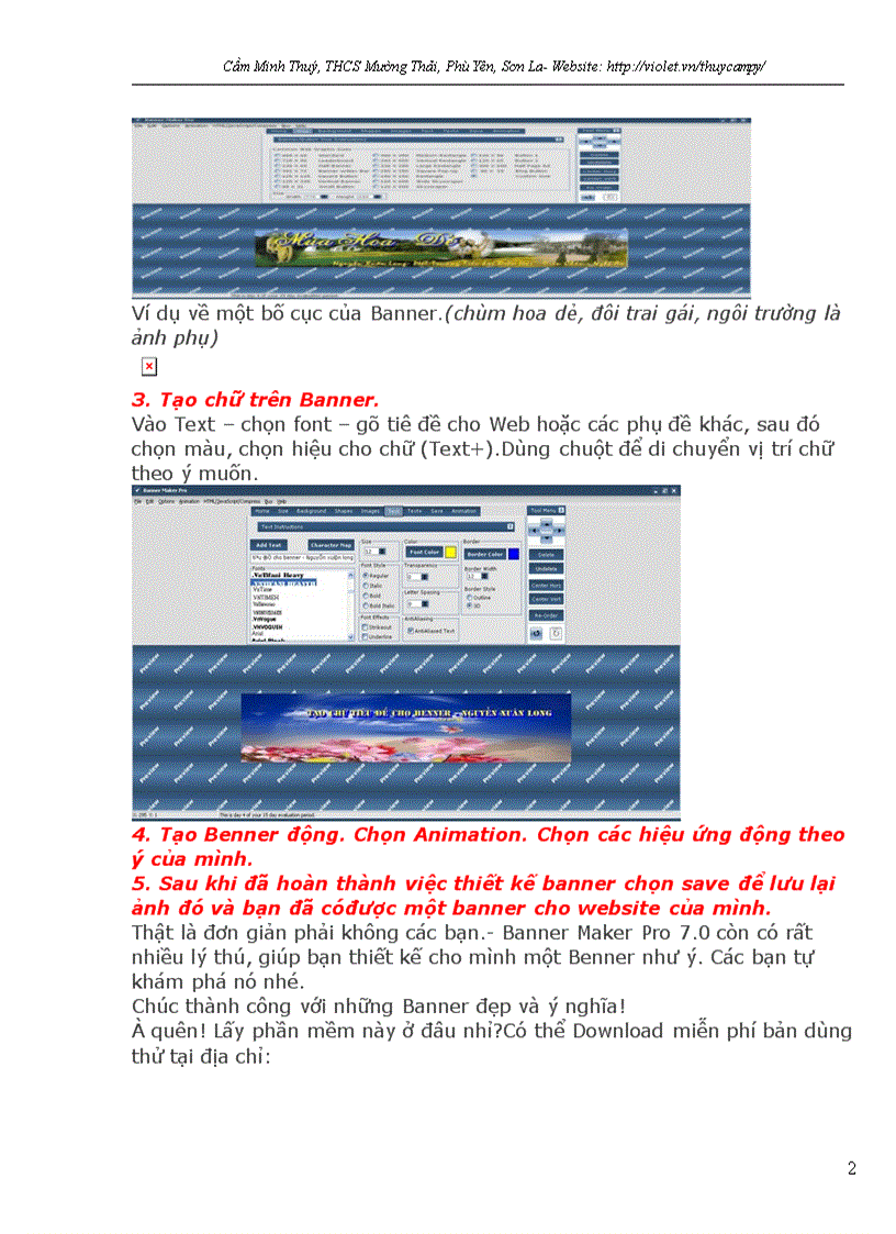 image for page Cách đơn giản để tạo banner cho website