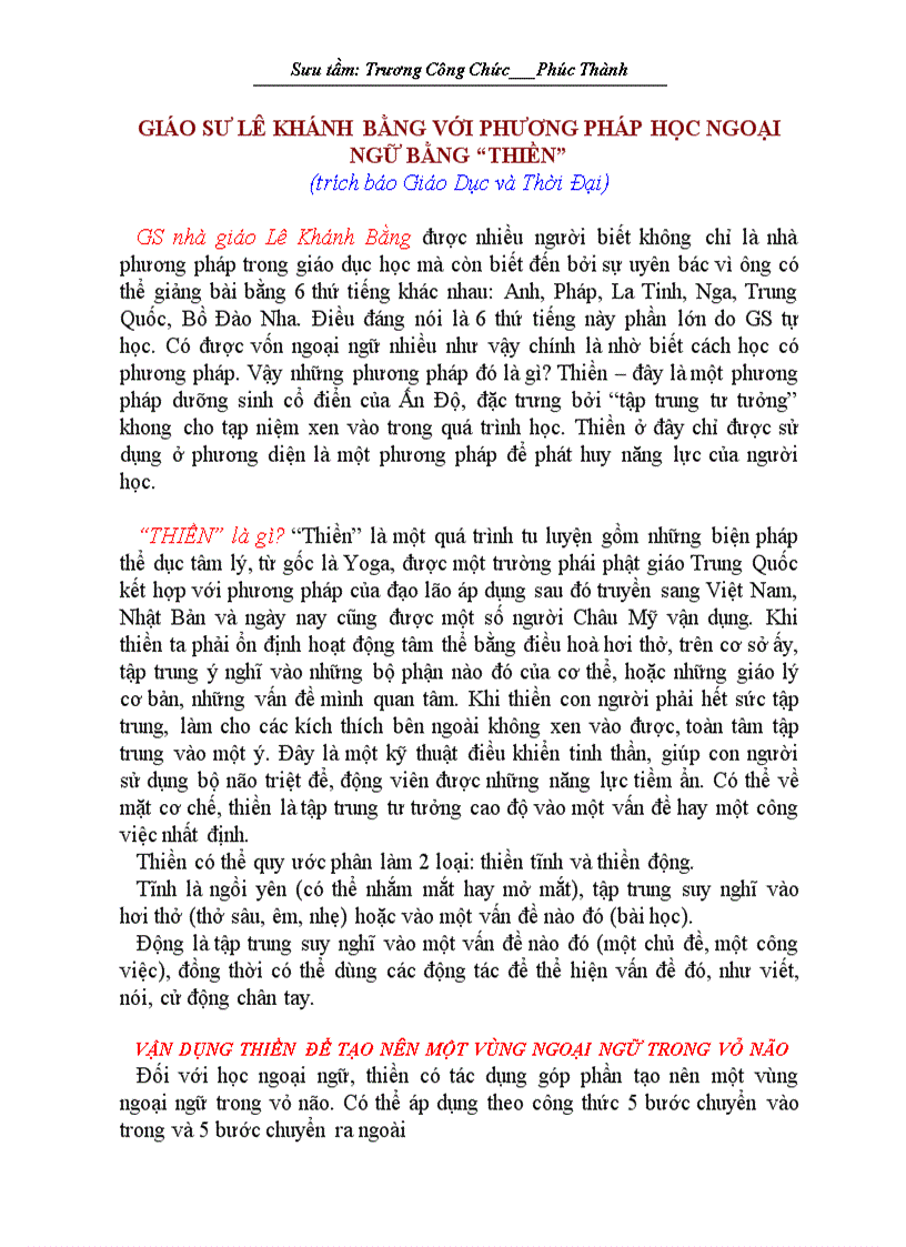 image for page Cách học ngoại ngữ