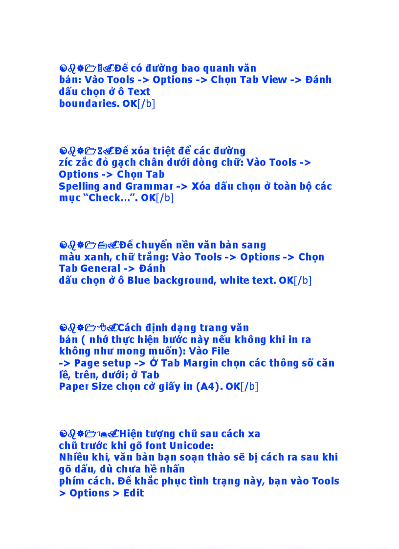 image for page Cách khắc phục lỗi khi soạn thảo văn bản trong word