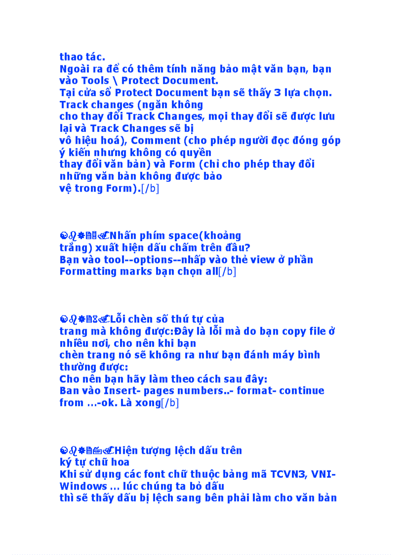 image for page Cách khắc phục lỗi khi soạn thảo văn bản trong word