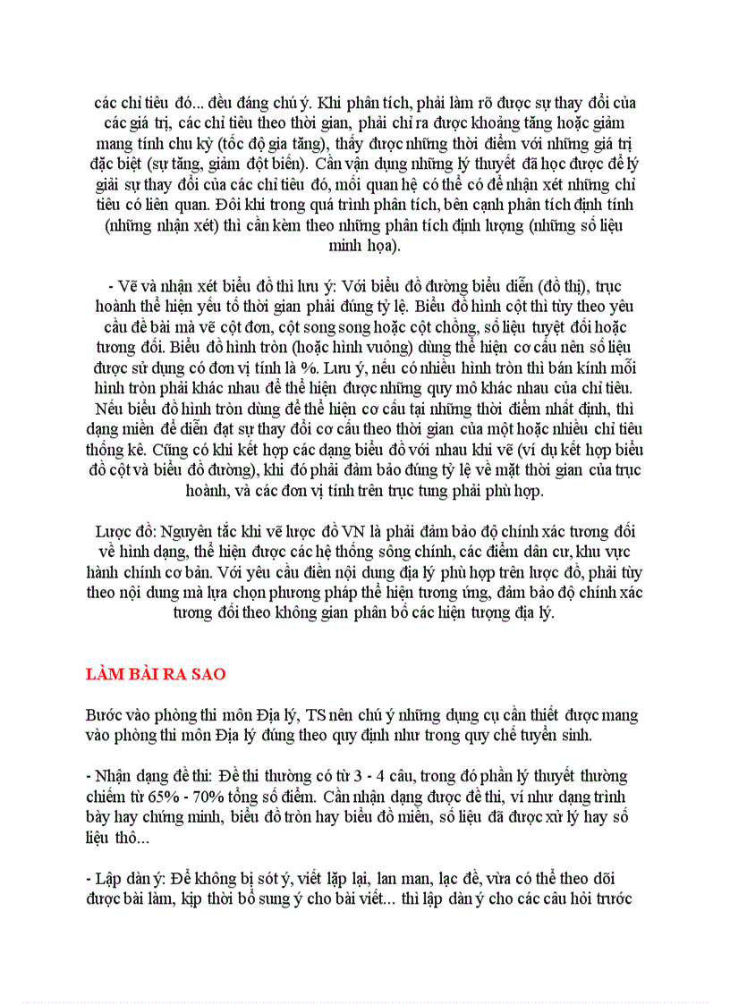 image for page Cách làm bài thi môn Địa Bài tham khảo